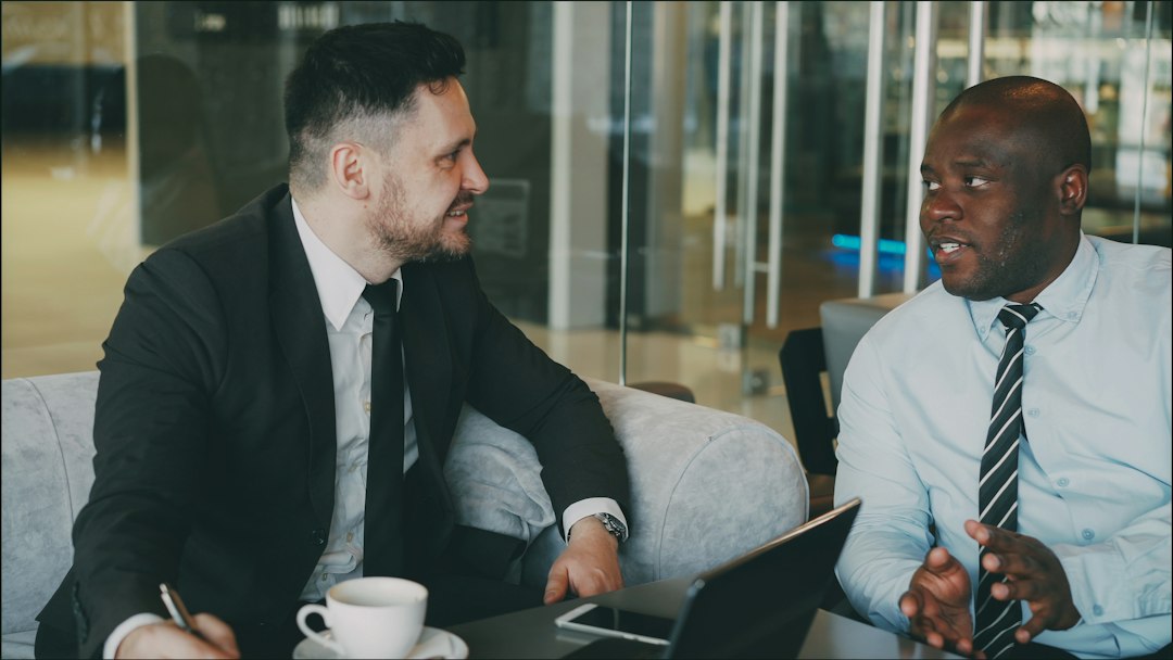 Small business owners reviewing scheduling and intake workflow