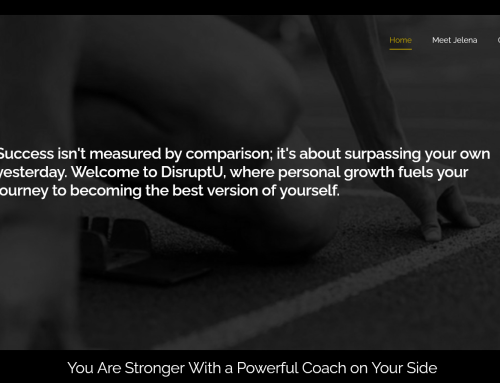 DisruptU: Executive Coach Website Design