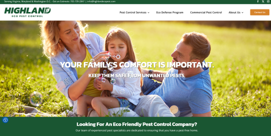 Highland Eco Pest Control website designed by Grassroots Consulting