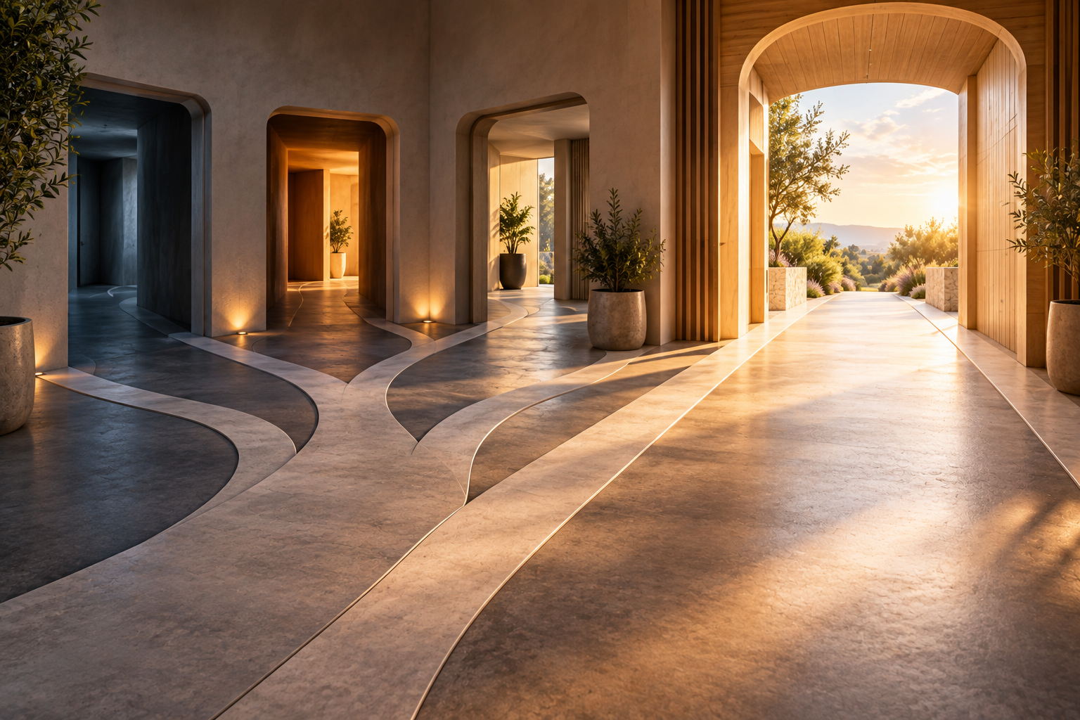 Sunlit pathways showing how clear website content guides customers toward the right next step