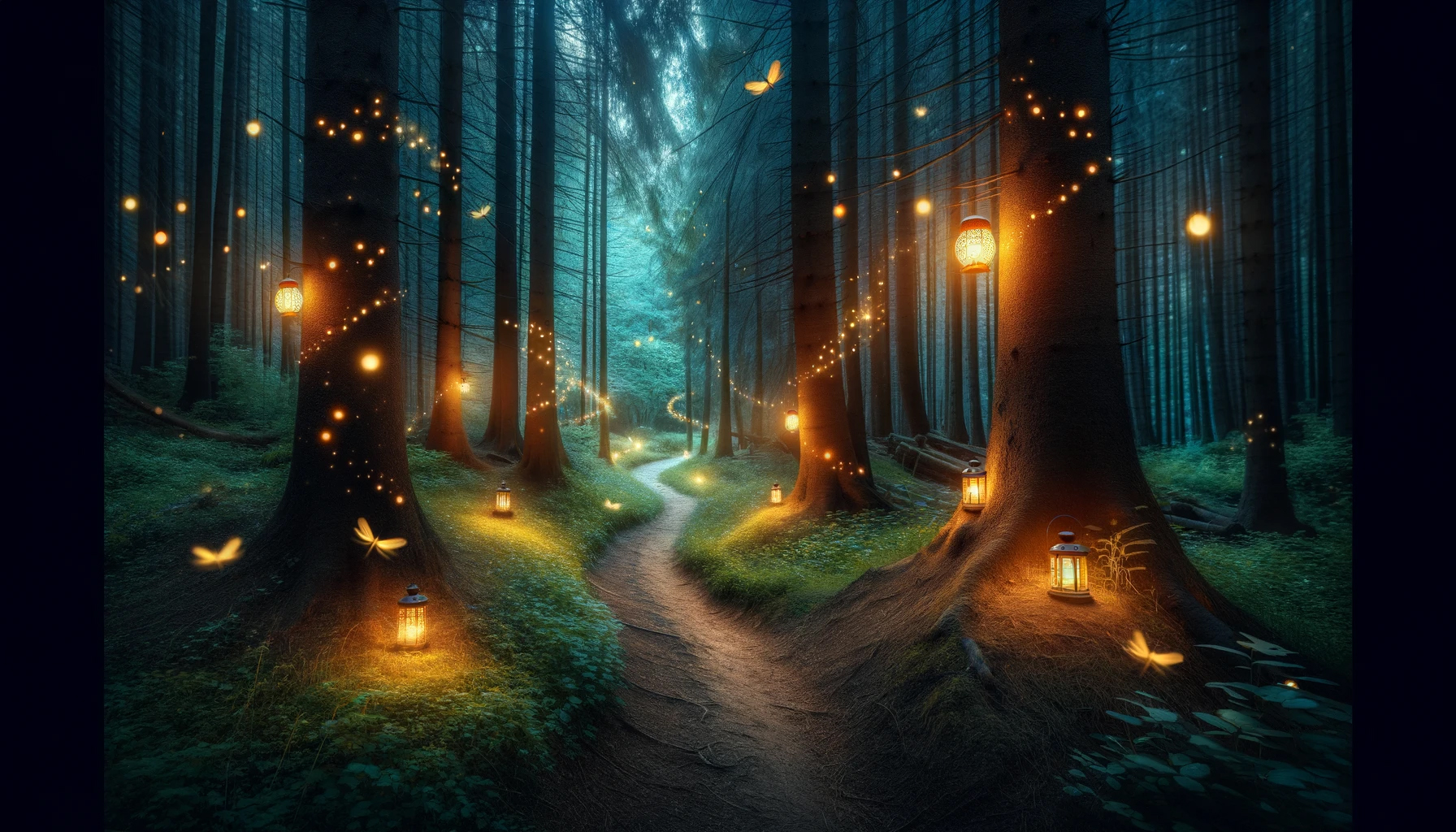 A path in the woods, illuminating a good website strategy